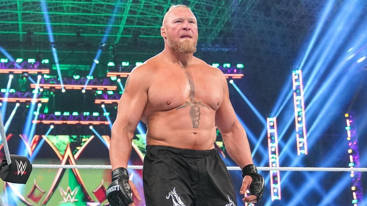 Brock Lesnar challenged Roman Reigns at Crown Jewel 2021