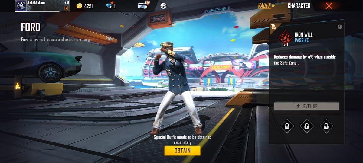 Ford in Free Fire MAX (Image via Garena)