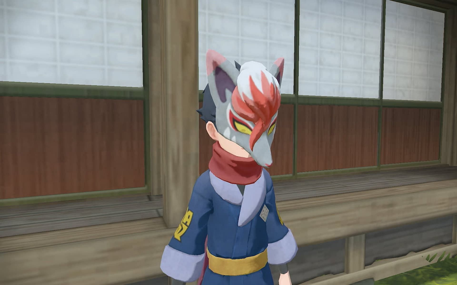 The Baneful Fox mask in Pokemon Legends Arceus (Image via Game Freak)