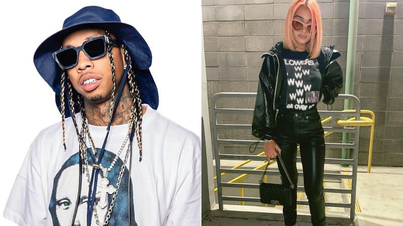 Tyga&rsquo;s ex Camaryn Swanson has accused him of alleged domestic violence (Image via Getty Images and camarynswanson/Instagram)
