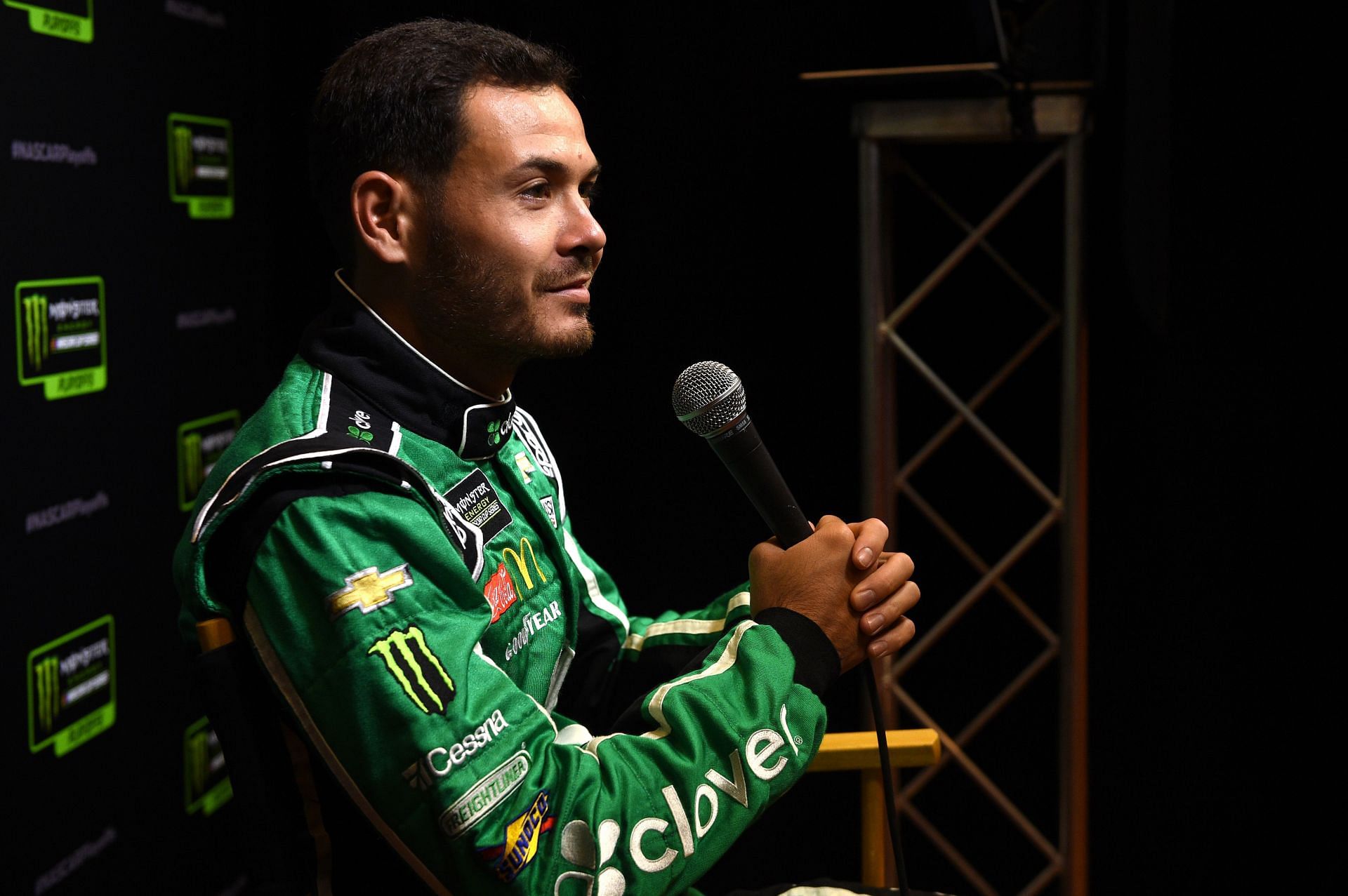 Kyle Larson is the only driver who is locked into the 2021 Championship 4 Round at Phoenix Raceway in any of NASCAR&#039;s top three divisions. (Photo by David Becker/Getty Images)