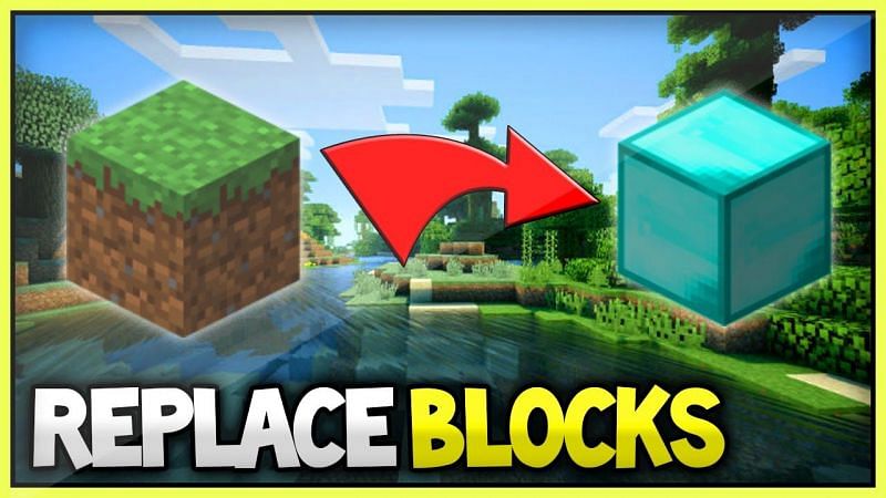 A certain grouping of blocks can be swapped out, omitting others, thanks to the /fill command (Image via Mojang Studios || Youtube).