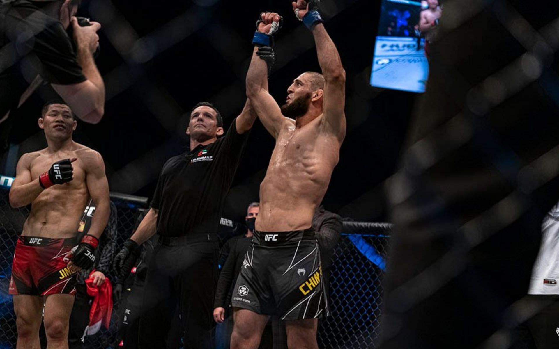 Khamzat Chimaev was responsible for one of UFC 267&#039;s most explosive moments