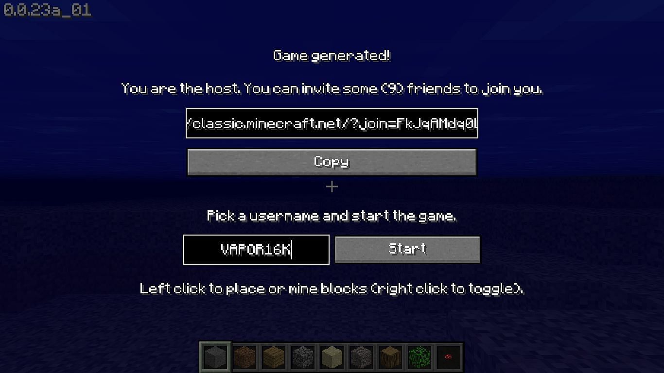How to play Minecraft Classic for free on your browser