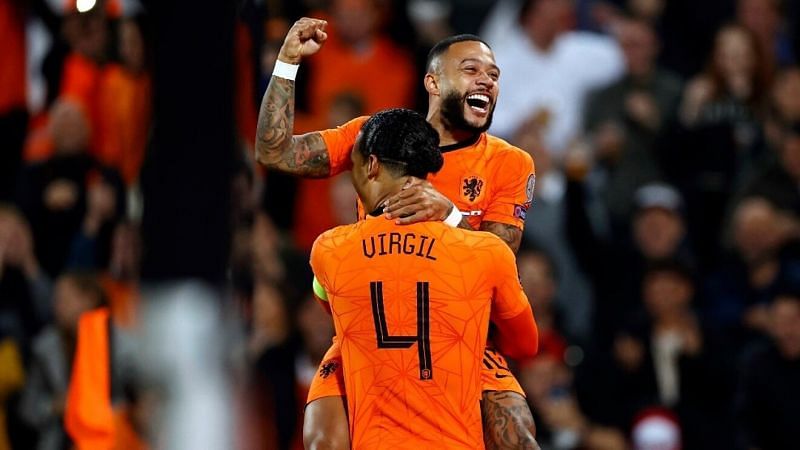 Memphis Depay starred again as the Netherlands have one foot in the Qatar showpiece.