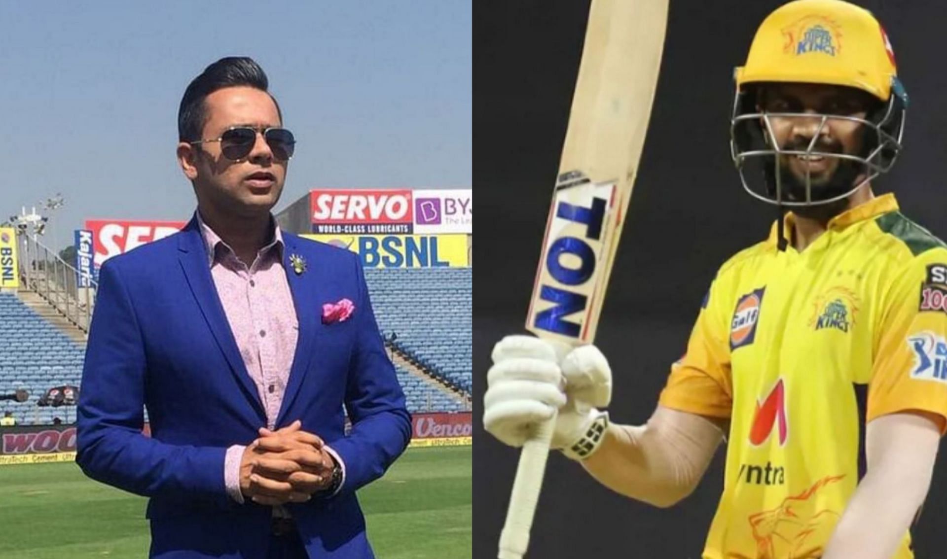 Chopra (L) named Ruturaj Gaikwad as the best young Indian talent in the IPL 2021