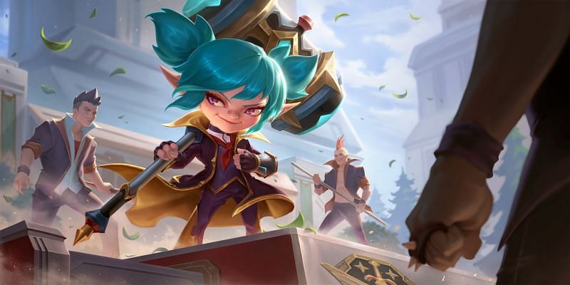 Poppy and her Battle Academia skin are a Legends of Runeterra exclusive (Image via Riot Games)