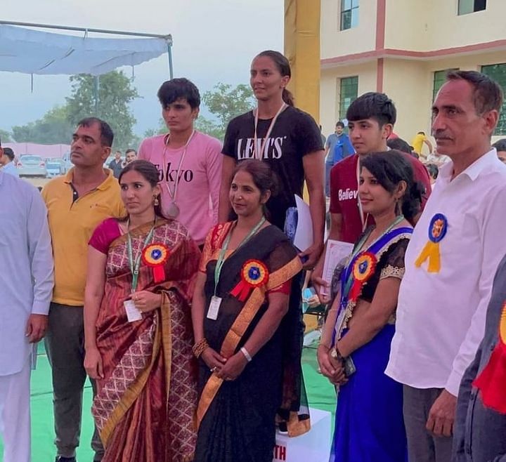 Geeta Phogat wins the state championships. (&copy;Instagram/KushtiKD)