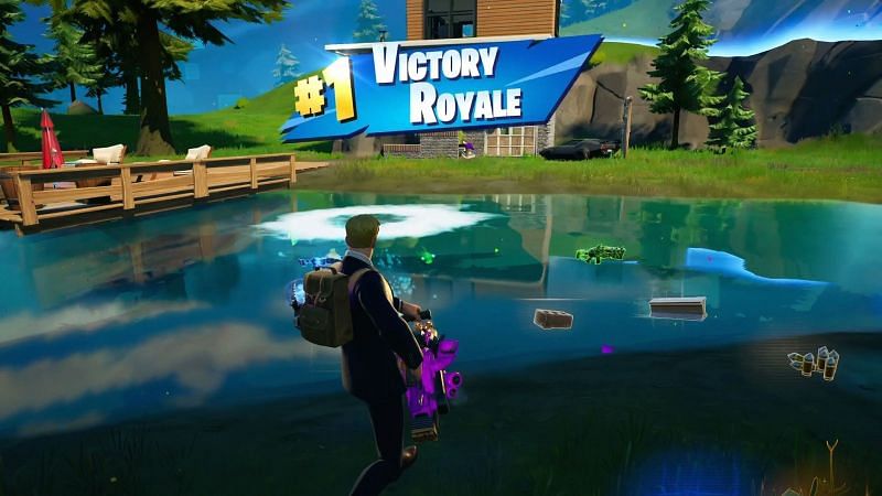 Fortnite awards more XP the higher a player finishes, so winning is the goal (Image via Epic Games)