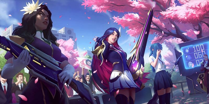 Caitly (Lv2) Battle Academia Skin (Images via Riot Games)
