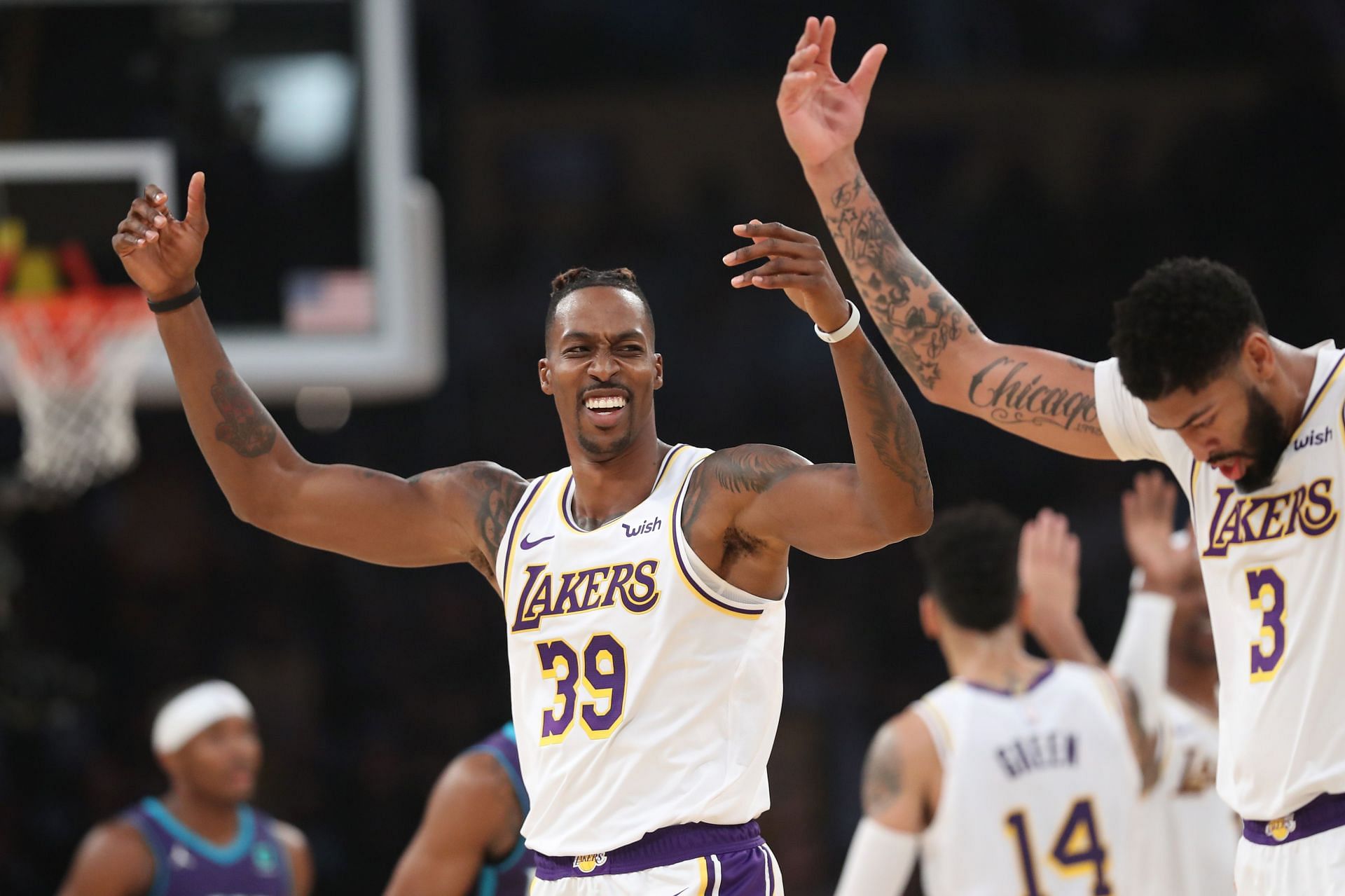 Anthony Davis and Dwight Howard are key players in the LA Lakers' big-man rotation