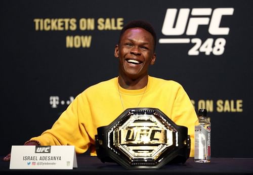 Israel Adesanya at the UFC 248: Press Conference