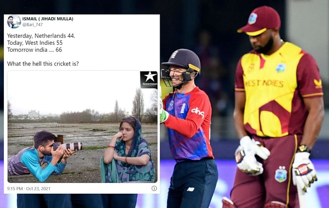 "No batting, just vibes" - Fans slam West Indies for their awful batting performance against England