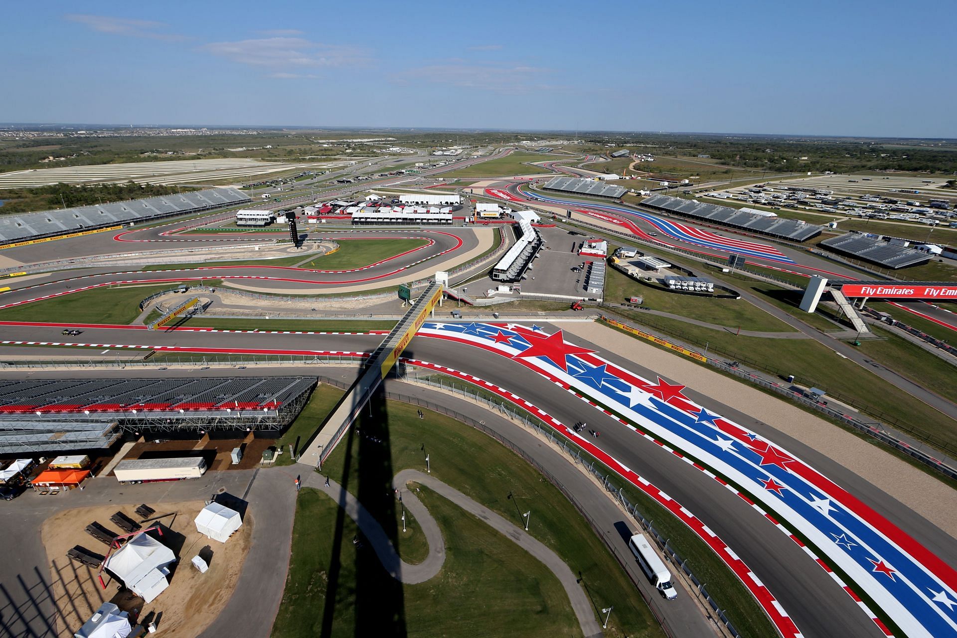  A general view of the track during previews ahead of the United States Formula One Grand Prix at Circuit of The Americas (Photo by Clive Mason/Getty Images)