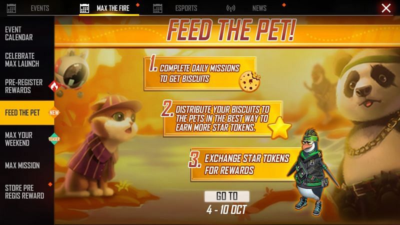 The Feed The Pet event (Image via Free Fire MAX)