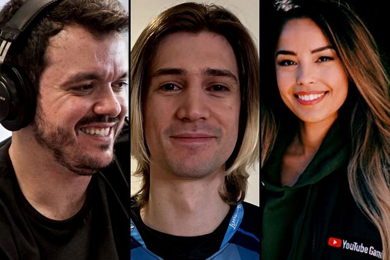 xQc, Gaules and Valkyrae feature among the most successful streamers of Q3, 2021. (Image via Sportskeeda)