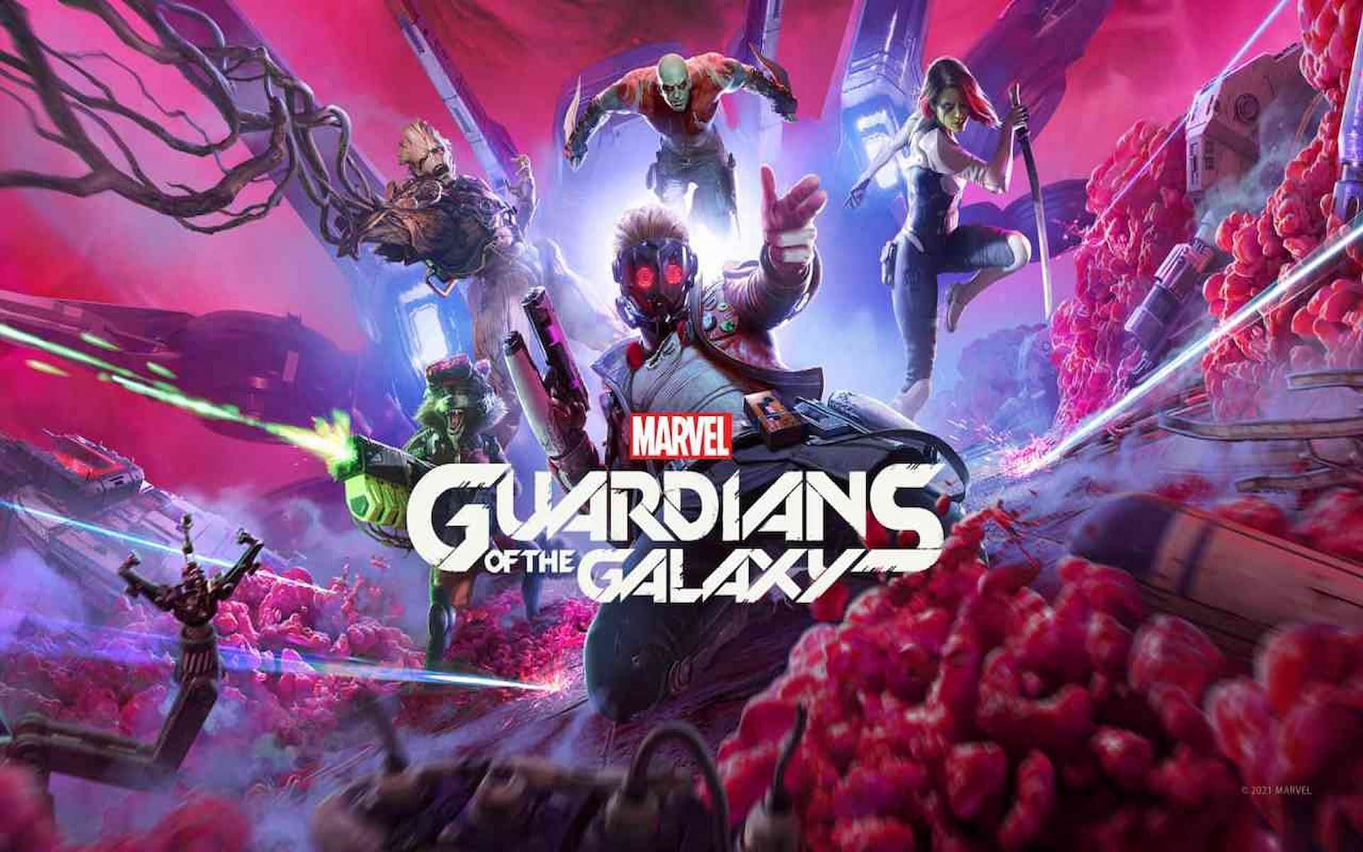 A promotional image for Marvel&#039;s Guardians of the Galaxy (Image via Square Enix)