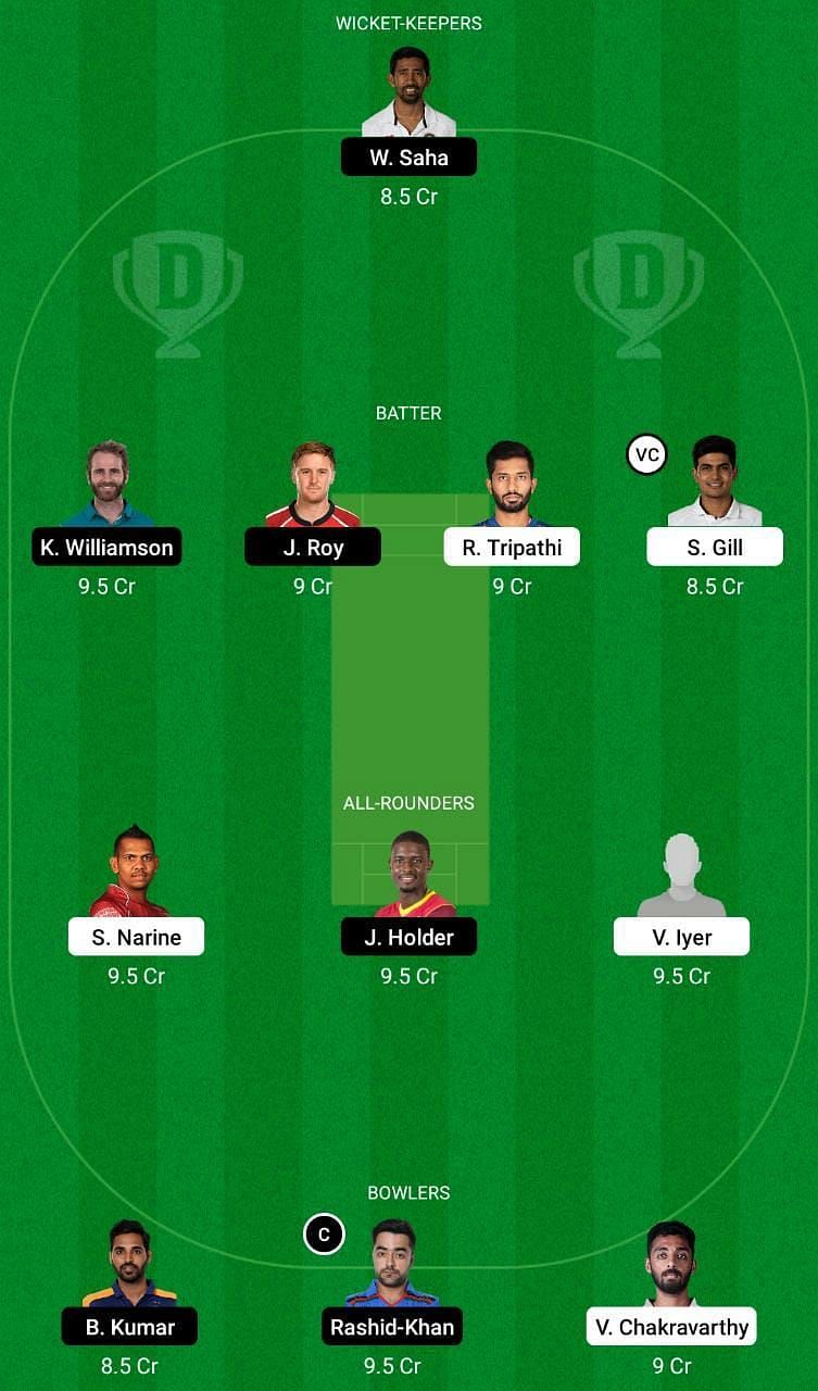 KKR vs SRH Dream11 Fantasy Tip #1