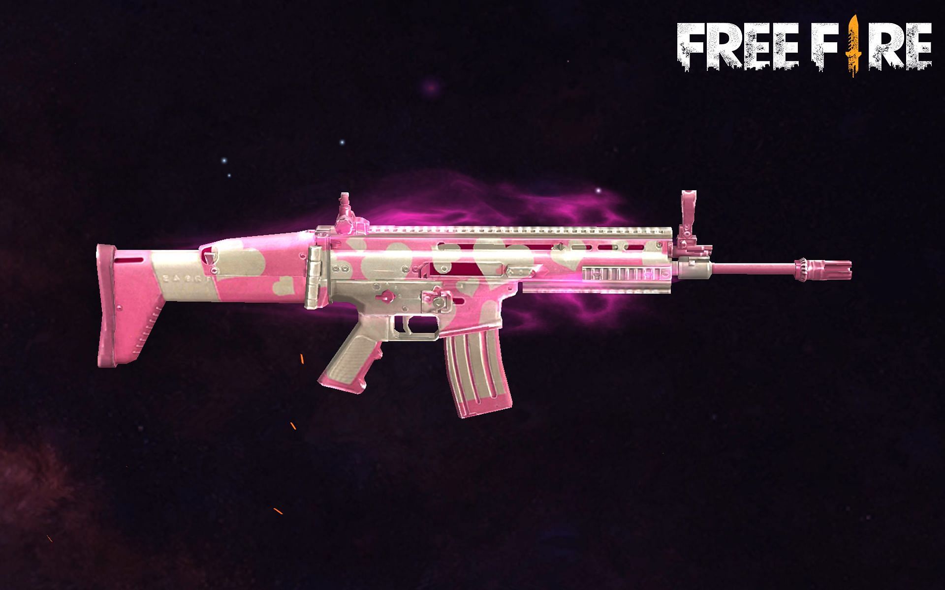 Cupid SCAR is among the most prominent skins in Garena Free Fire (Image via Free Fire)