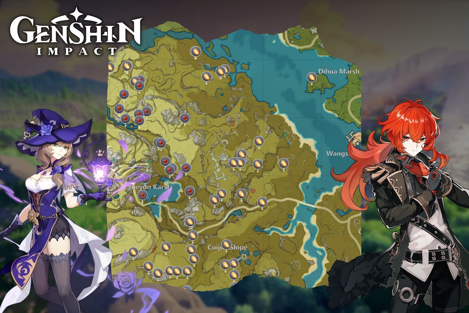 Genshin Impact Interactive Map (Image via Sportskeeda)