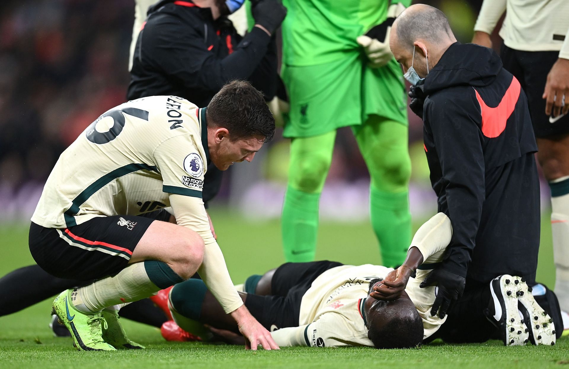 Naby Keita got injured against Manchester United.