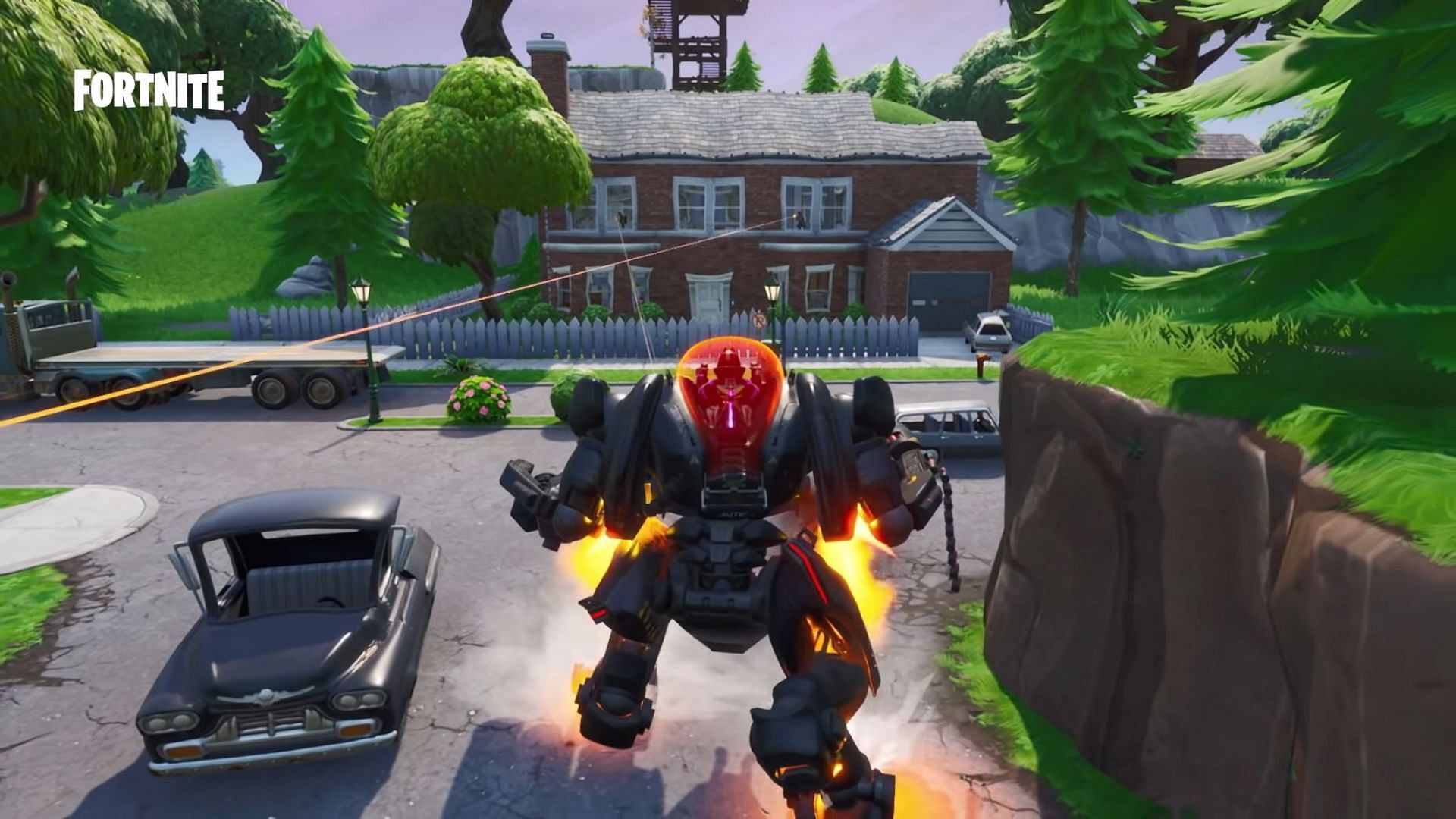 Dread it, run from it, the Fortnite Mech arrives all the same (Image via Fortnite/Epic Games)