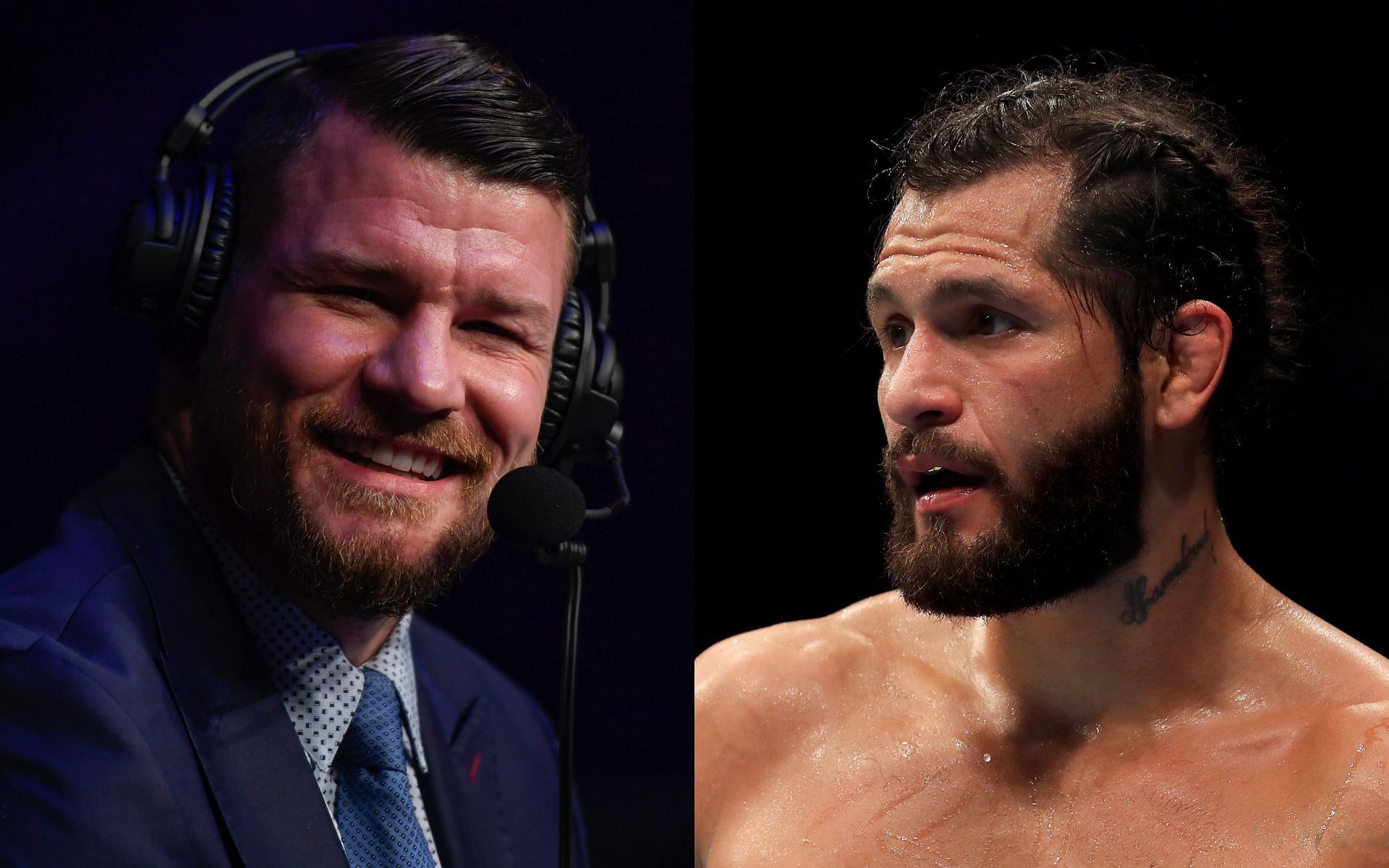 UFC commentator Michael Bisping (left) and welterweight star Jorge Masvidal (right)