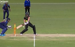 [Watch] Meg Lanning gets hit wicket in bizarre fashion in 3rd T20I vs India women