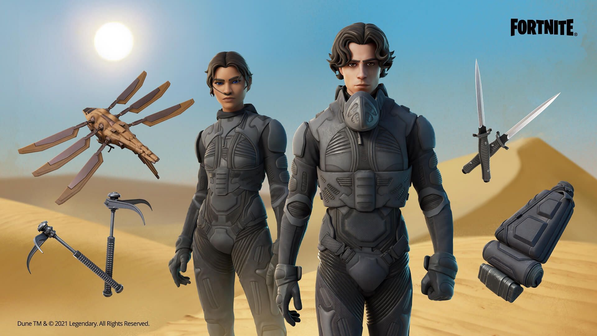 Fortnite collaborated with Dune in the last update. (Image via Epic Games)