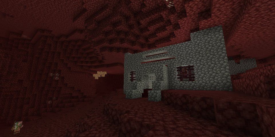 A Nether base in Minecraft (Image via Minecraft)
