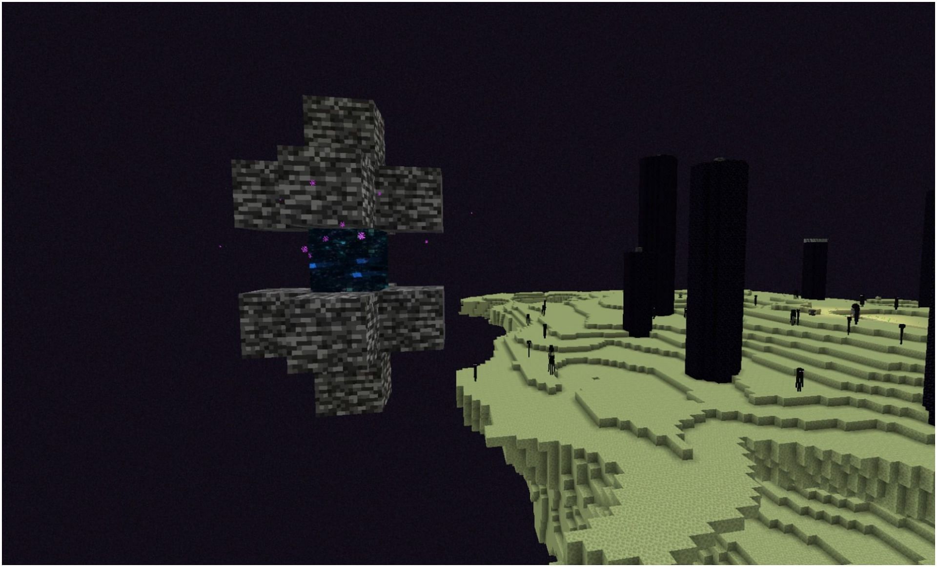 An End Gateway pictured (Image via Minecraft)