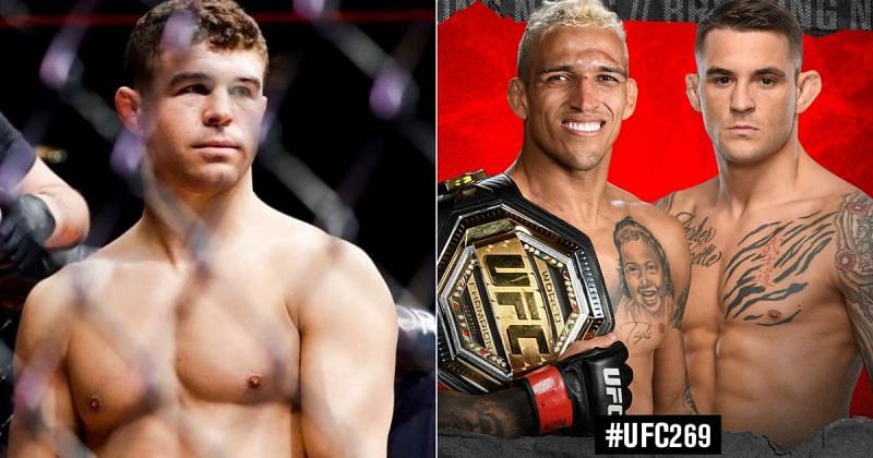 Al Iaquinta (left) and Charles Oliveira vs Dustin Poirier (right) [Image credits: @aliaquinta on Instagram and @btsportufc on Twitter]