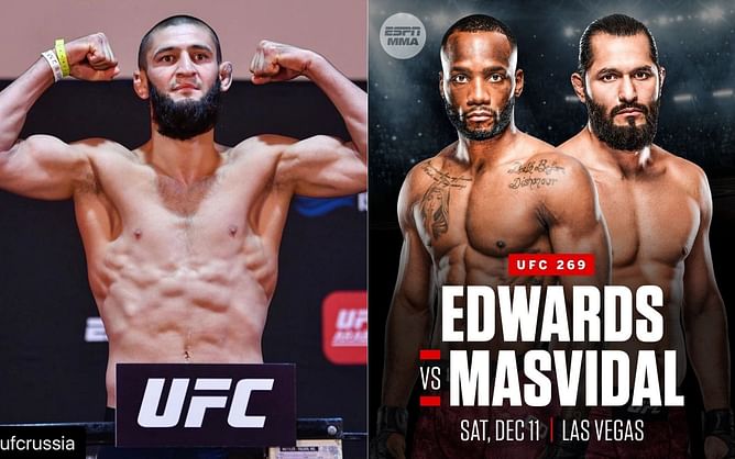 "Nothing special with these guys" - Khamzat Chimaev casts his prediction for Kamaru Usman vs. Colby Covington and Leon Edwards vs. Jorge Masvidal