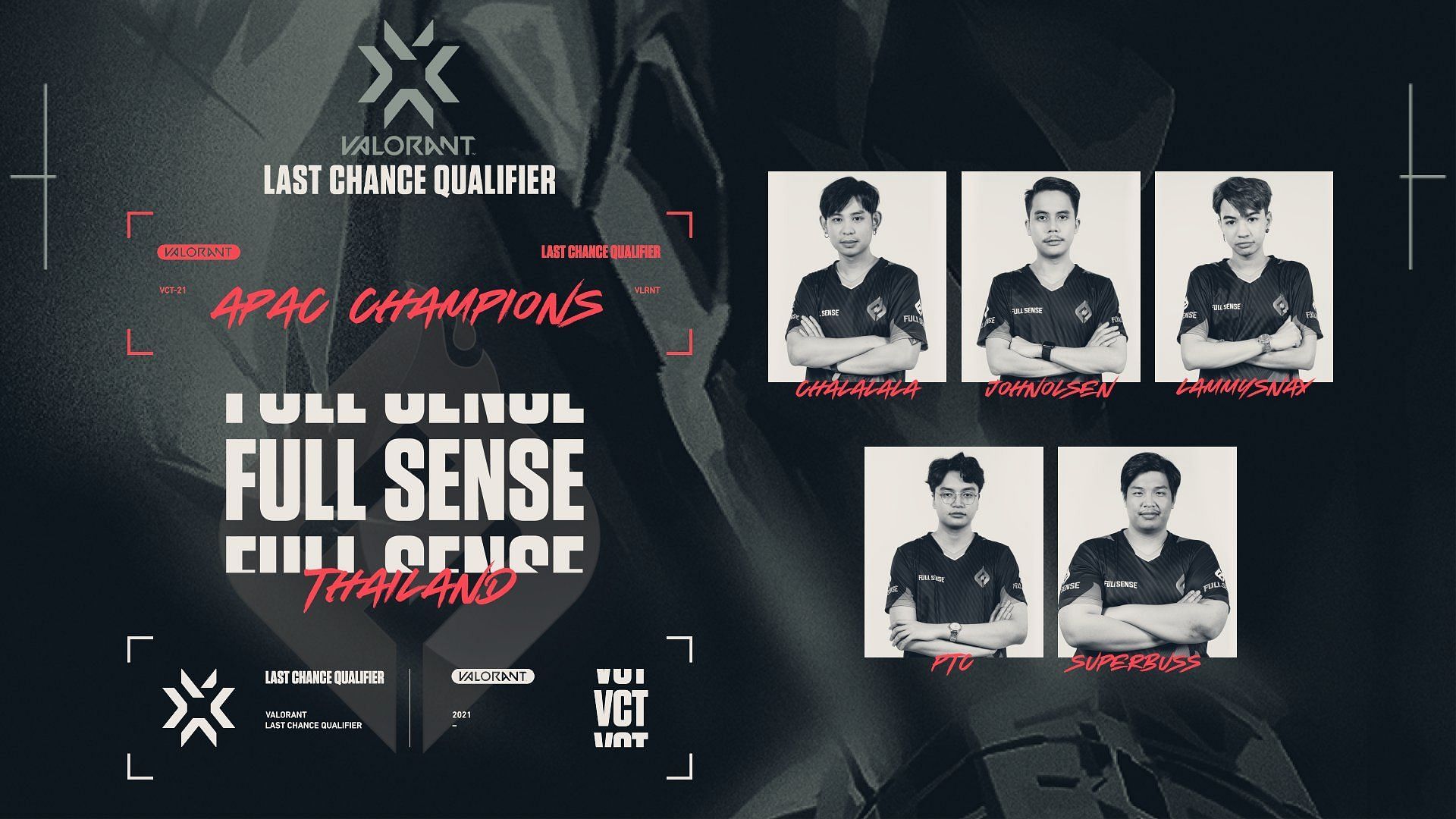 Full Sense wins APAC LCQ and qualifies for Valorant Champions 2021 (Image by Valorant Champions Tour, Riot Games)