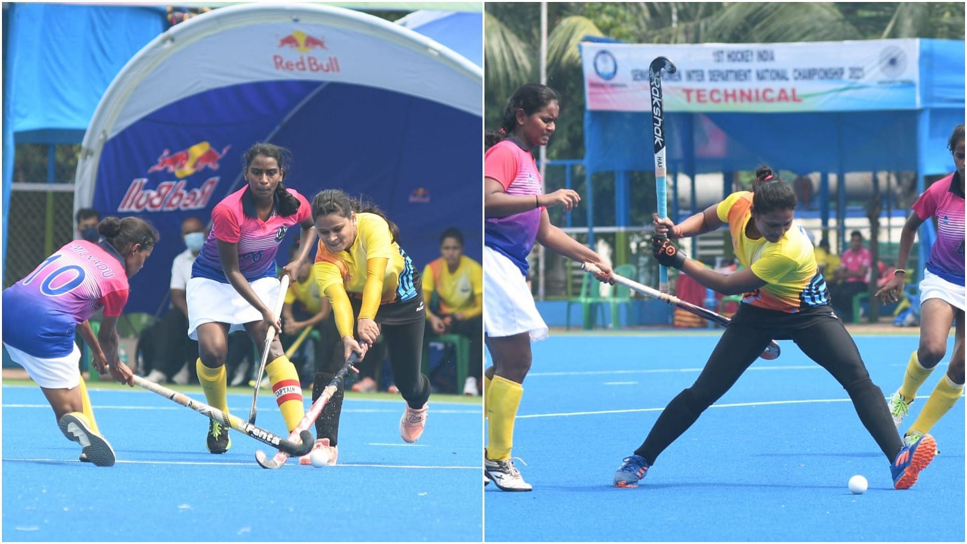 Day 3 of 1st Hockey India Senior Women Inter-Department National Championship 2021 (Pic Credit: Hockey India)