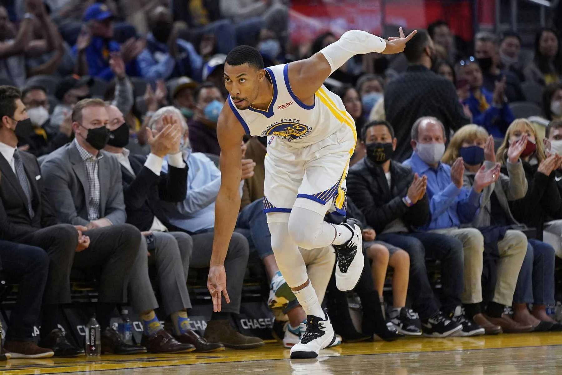 Otto Porter Jr. with the Golden State Warriors in a preseason game [Source: San Francisco Chronicle]