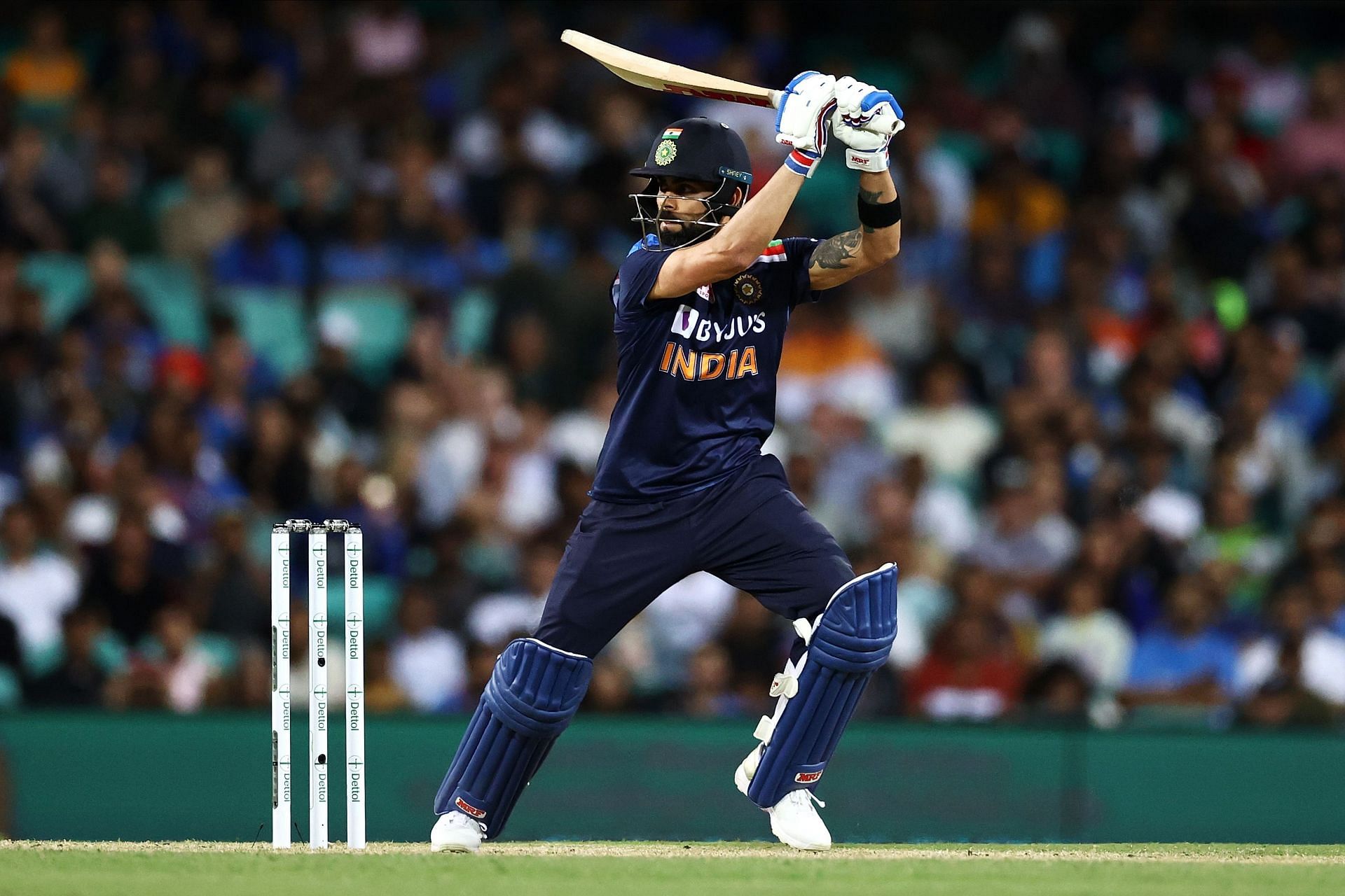Virat Kohli is the leading run-getter in T20I cricket. Pic: Getty Images