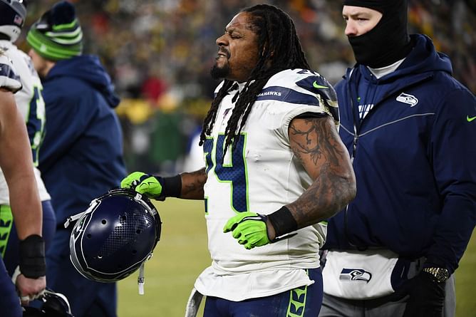 Marshawn Lynch has NFL fans laughing after dropping F-bomb on Manningcast during Seahawks vs Saints