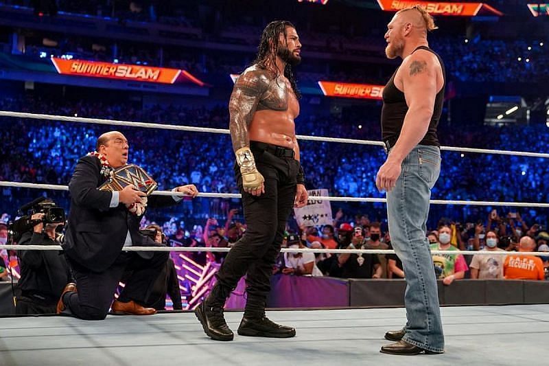 WWE Crown Jewel 2021 में रोमन रेंस और ब्रॉक लैसनर में से किसकी होगी जीत ?