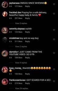 Internet reacts to Lil Yas' pregnancy announcement 2/3 (Image via llil.yas/Instagram)