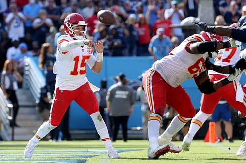 Kansas City Chief QB Patrick Mahomes vs. Tennessee Titans