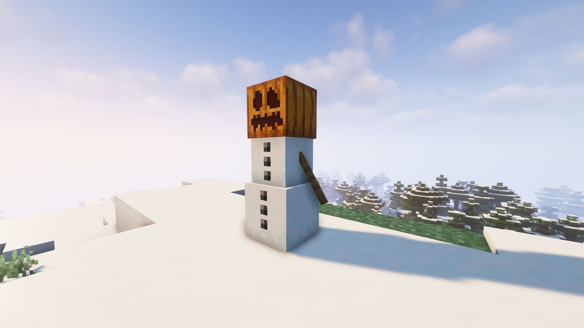 Un gólem de nieve (Imagen a través de Minecraft)