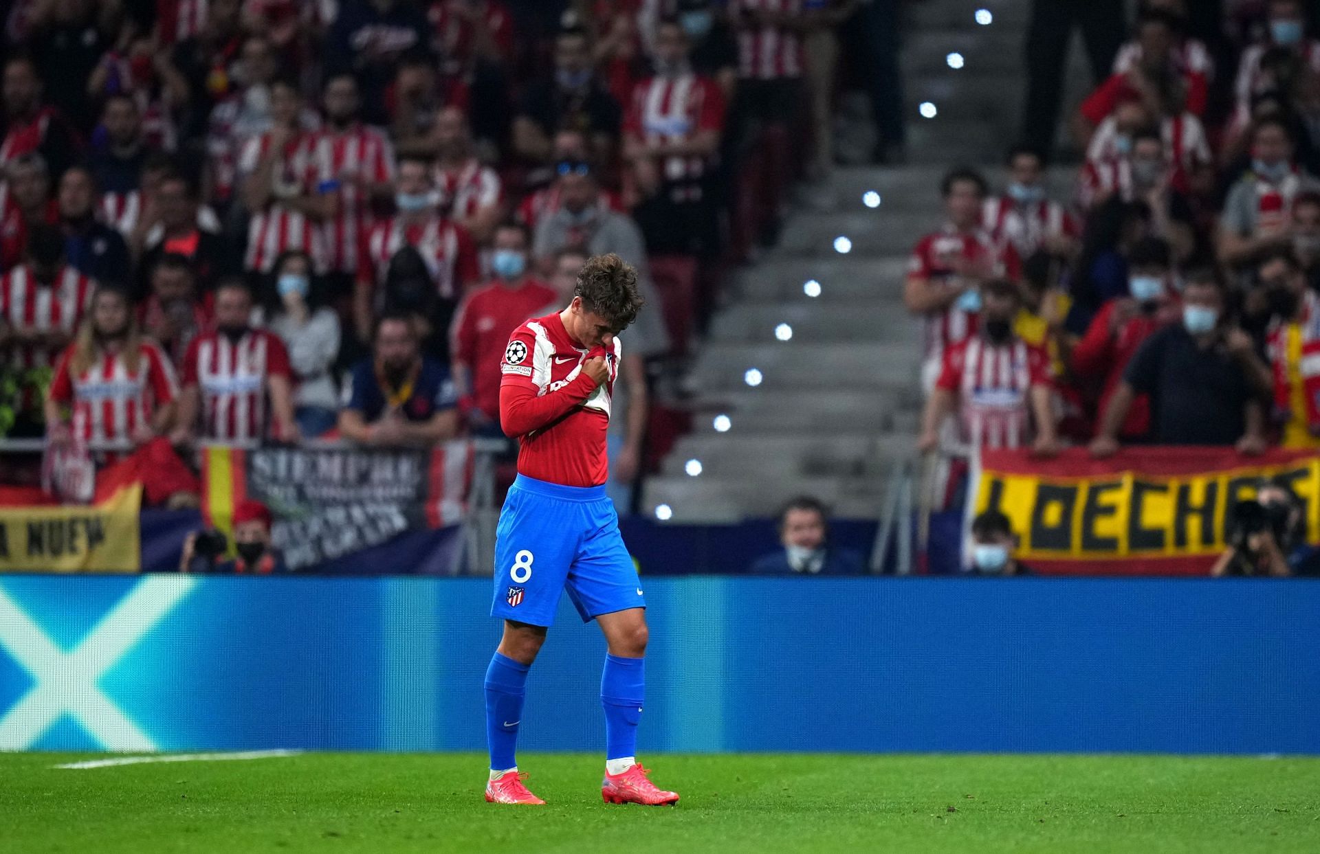 Antoine Griezmann went from hero to zero as he was sent off after scoring a brace for Atletico.