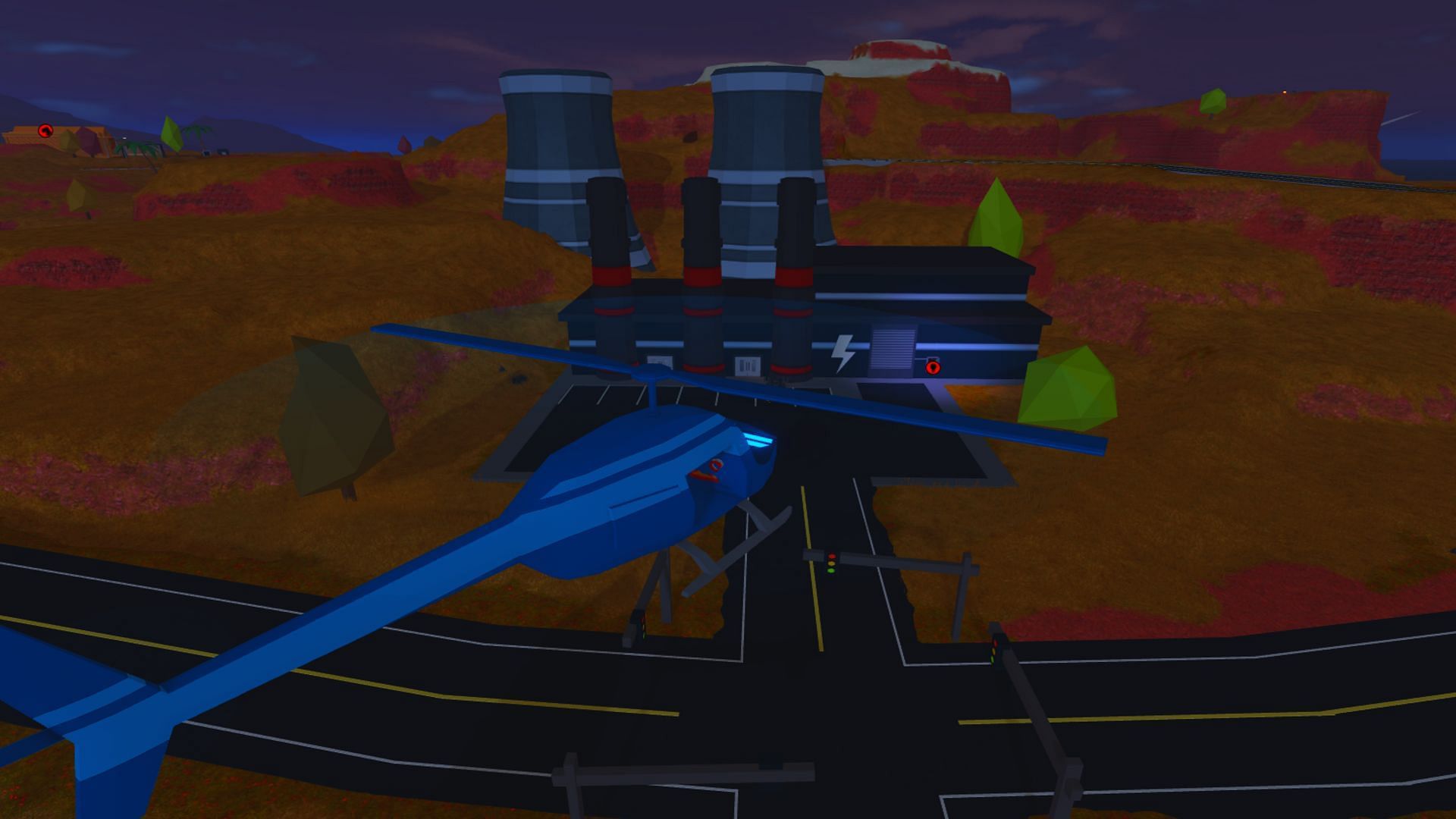 The Power Plant has a lightning bolt on the front (Image via Roblox)