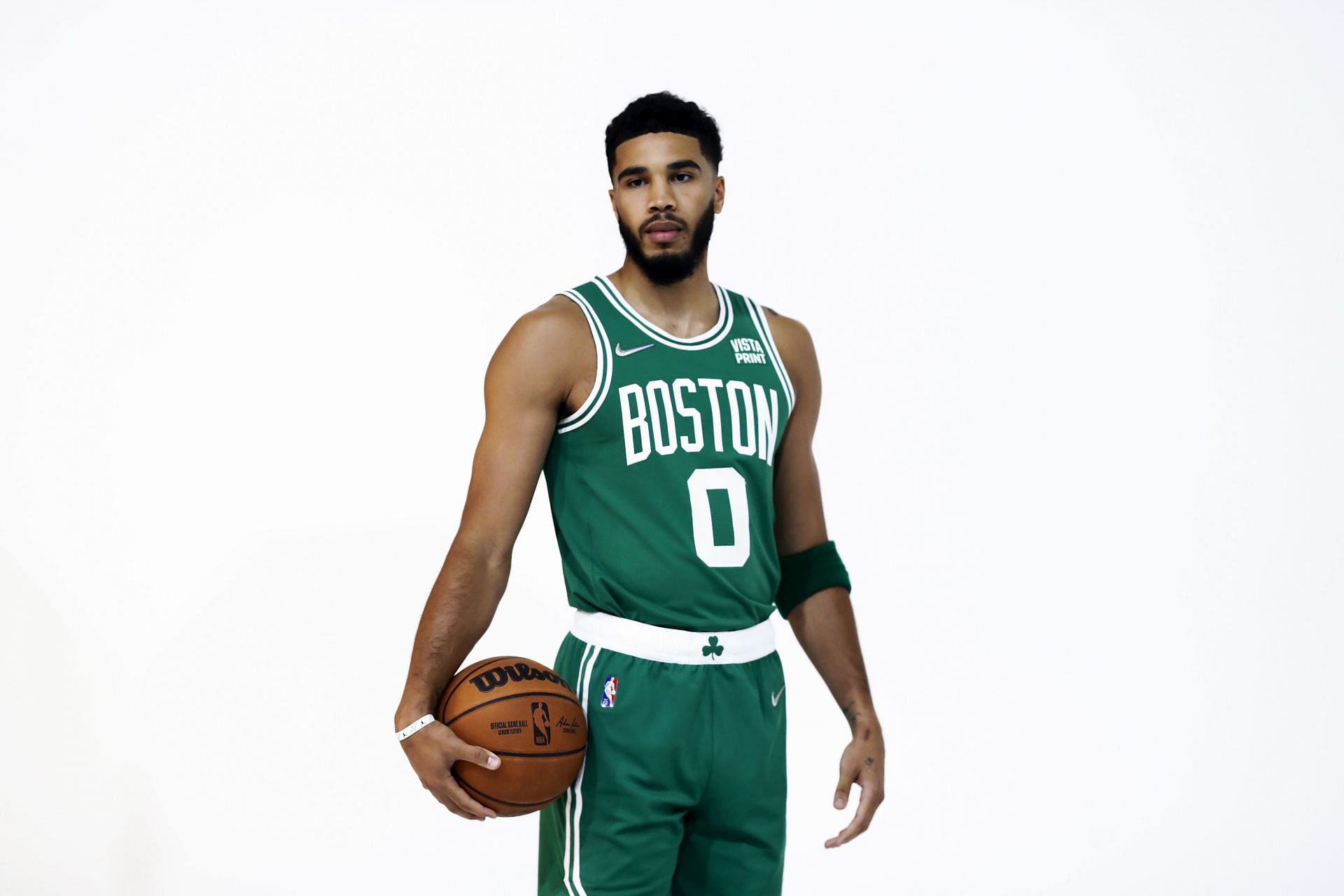 Jayson Tatum (#0) of the Boston Celtics