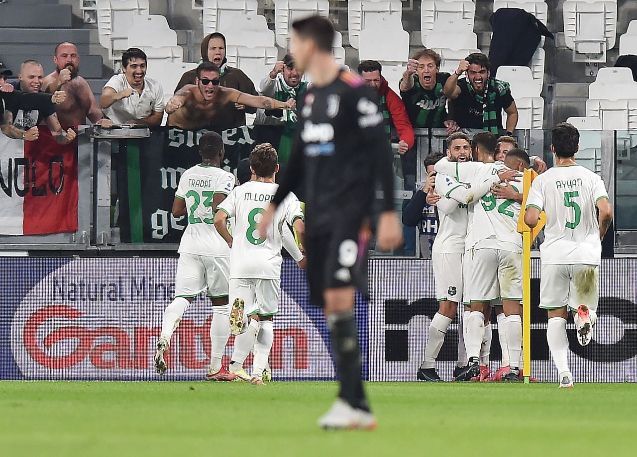 Sassuolo won away at Juventus for the first time in their history.