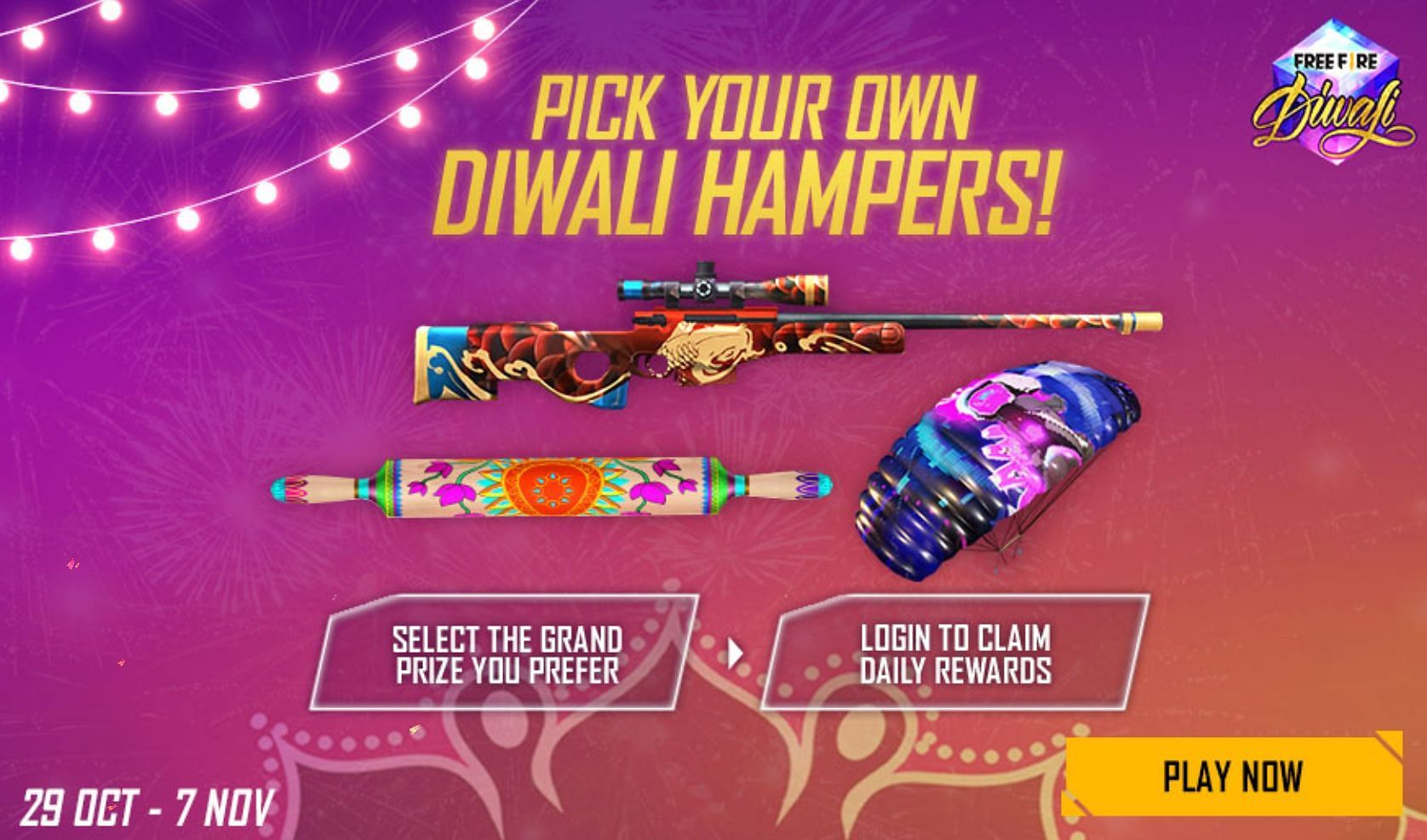 AWM &ndash; Lucky Koi is up for grabs in Pick Your Own Diwali Hampers (Image via Free Fire)