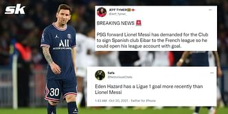 Twitter explodes as PSG secure comeback win over Lille after taking Lionel Messi off at half-time