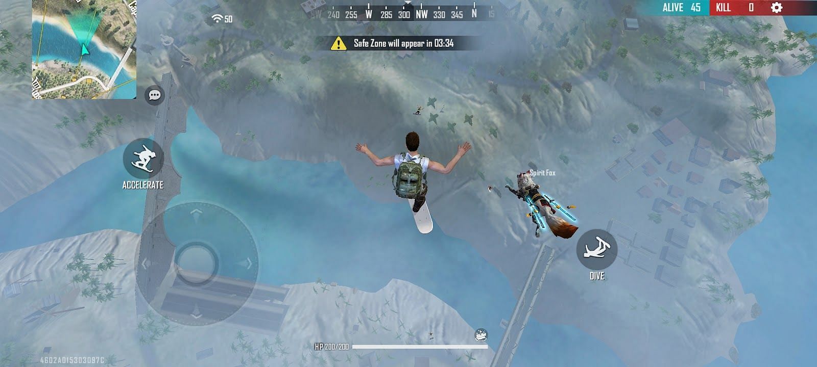 Free Fire also allows players to drop at the desired place (Image via Free Fire)