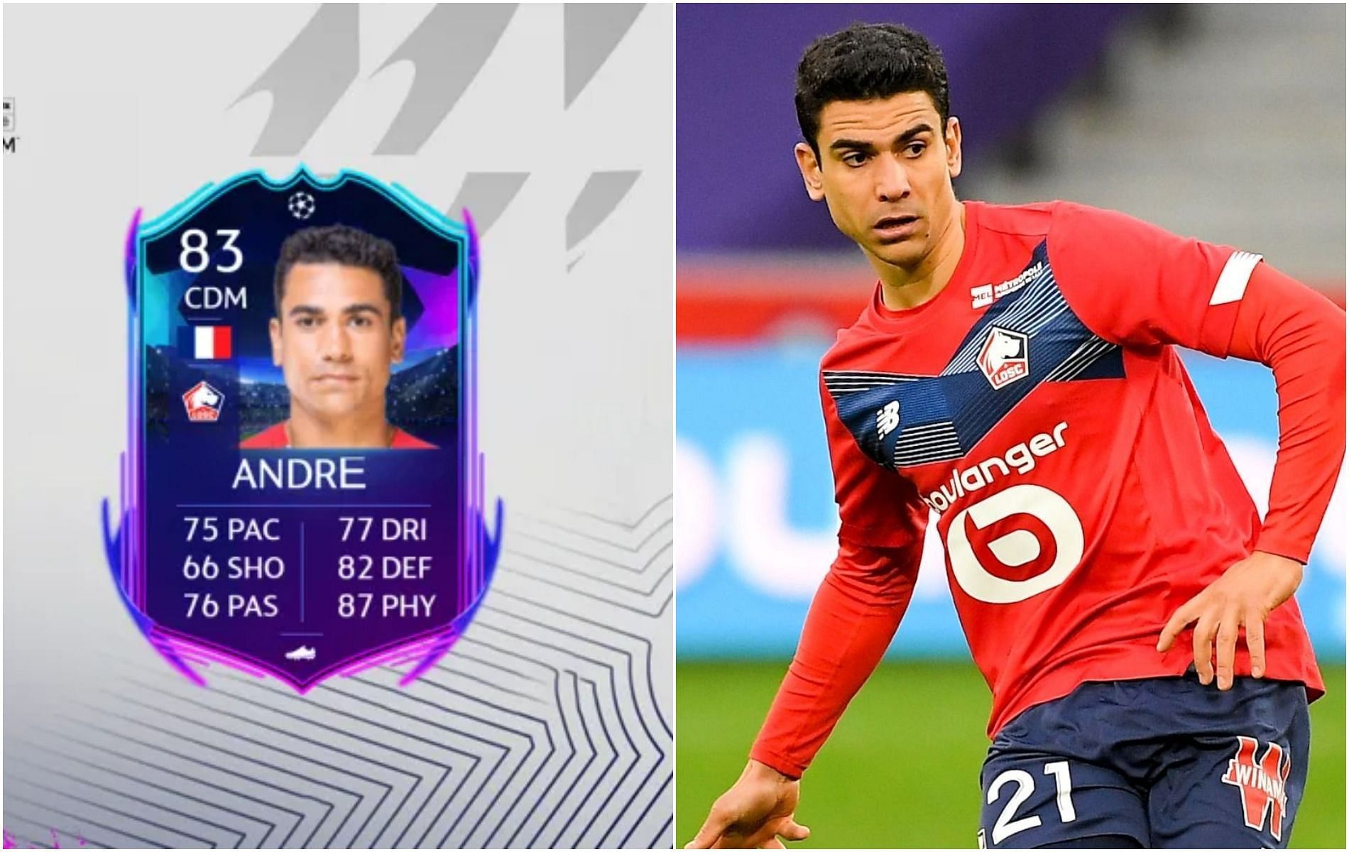 Benjamin Andre&#039;s RTTK card is now available as objective rewards (Images via EA Sports/Ligue1)